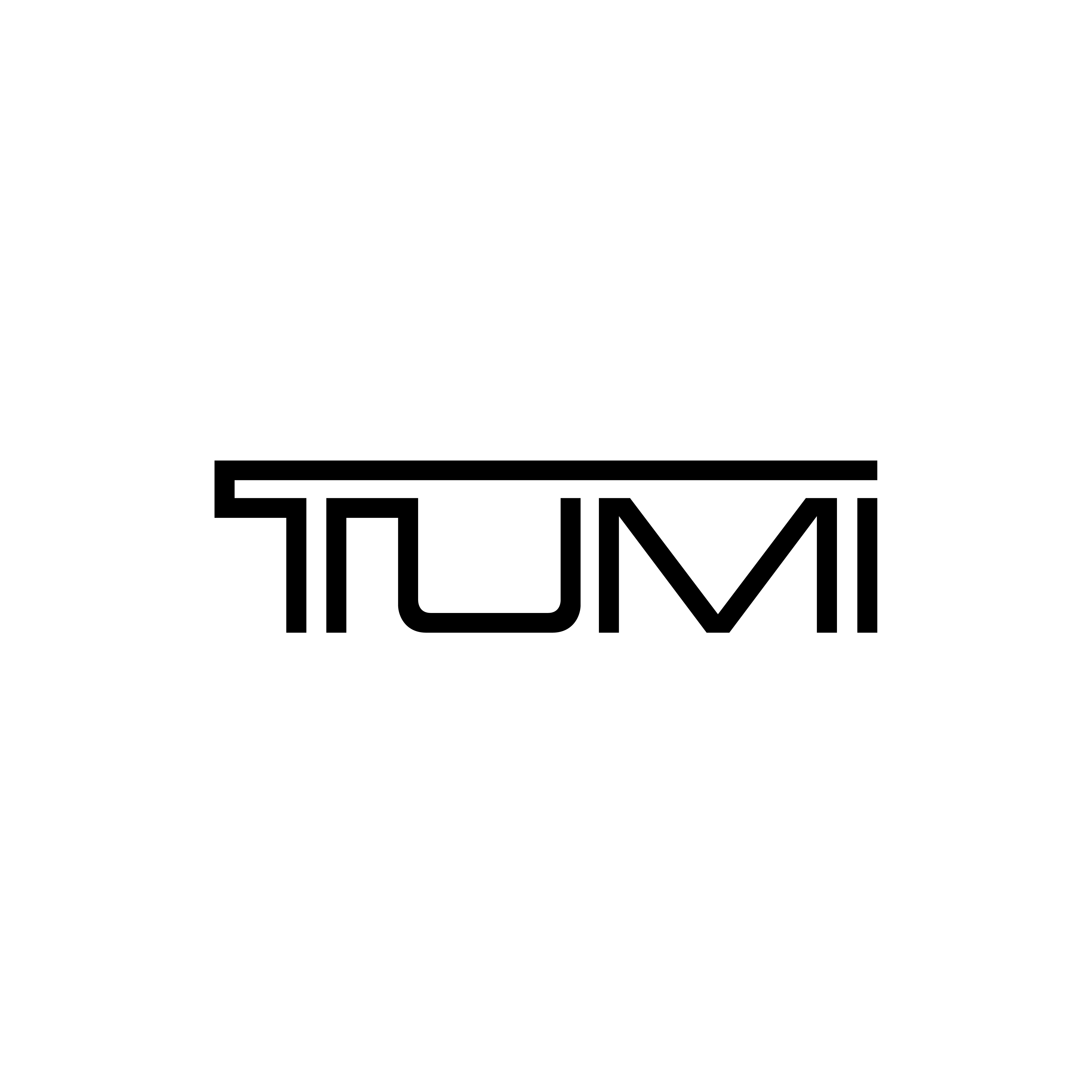 TUMI LOGO BLACK