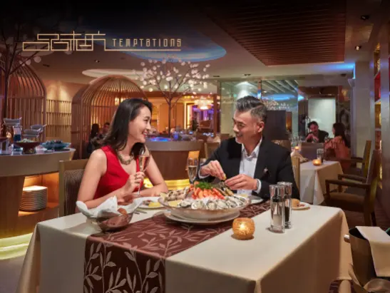 Temptations Set Dinner for Two Offer at StarWorld Hotel